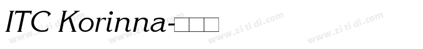 ITC Korinna字体转换